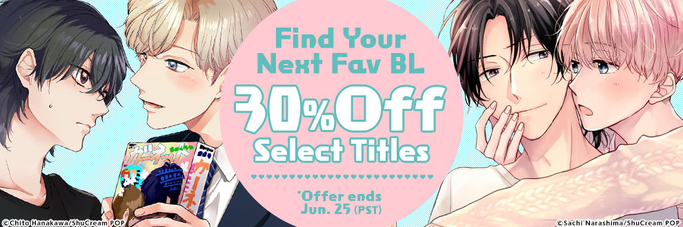 Find Your Next Fav BL 30% Off Select Titles